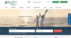 Desktop Screenshot of healthandholidays.com