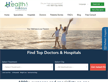 Tablet Screenshot of healthandholidays.com